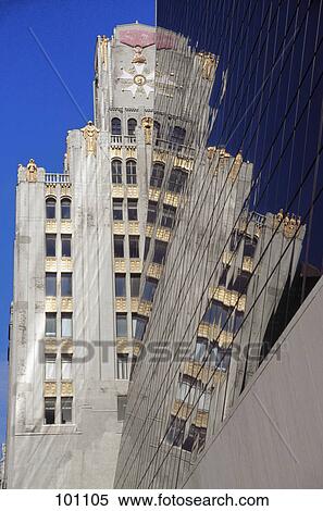 Stock Photography - Skyscrapers in city, Manhattan, New York City, New York State, USA . Fotosearch