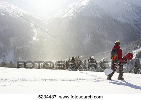 Snowboarder View Large Photo Image Stock Photo - Snowboarder . Fotosearch