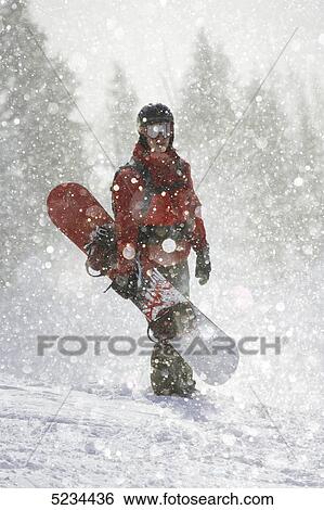 Stock Photograph - Snowboarder . Fotosearch
