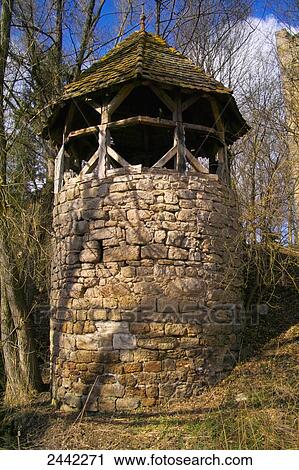 Watchtower surrounded by trees, Dietenhofen, Bavaria, Germany View Large Photo Image Stock Image - Watchtower surrounded by trees, Dietenhofen, Bavaria, Germany . Fotosearch