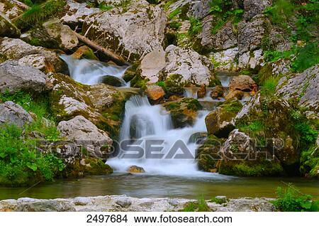 Waterfall in forest, Styria, Austria View Large Photo Image Picture - Waterfall in forest, Styria, Austria . Fotosearch