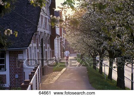 Woman walking in street, Mittelnkirchen, Lower Saxony, Germany View Large Photo Image Stock Image - Woman walking in street, Mittelnkirchen, Lower Saxony, Germany . Fotosearch