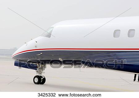 Stock Image - Airplane, side view . Fotosearch