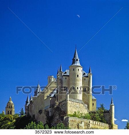 Stock Image - Alcazar of Segovia, Segovia, Spain, Europe . Fotosearch