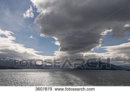 Stock Photo - Almirantazgo Fjord and Cordillera Darwin in Chile . Fotosearch
