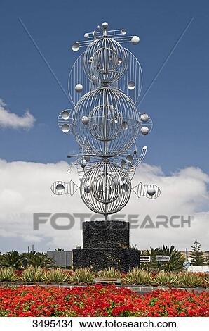 Picture - Artwork of Manrique, Tahiche, Lanzarote, Canary Islands, Spain, Europe . Fotosearch