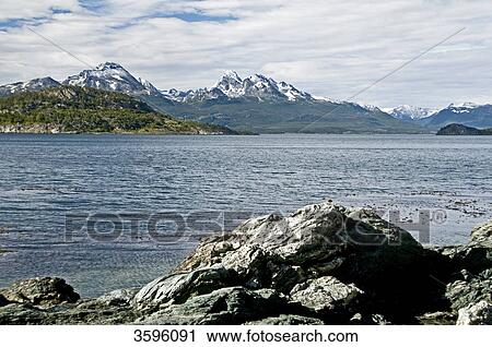 Bahia Ensenada in Tierra del Fuego National Park, Argentina View Large Photo Image Stock Image - Bahia Ensenada in Tierra del Fuego National Park, Argentina . Fotosearch
