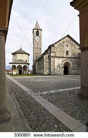 Baptistery and parish church, Baveno, Piedmont, Italy View Large Photo Image Stock Image - Baptistery and parish church, Baveno, Piedmont, Italy . Fotosearch