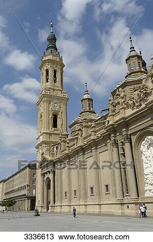 Basilica del Pilar, Zaragoza, Spain View Large Photo Image Stock Image - Basilica del Pilar, Zaragoza, Spain . Fotosearch