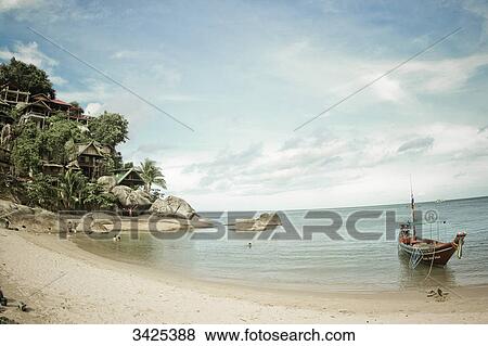 Beach of Ko Phangan, Thailand View Large Photo Image Stock Photo - Beach of Ko Phangan, Thailand . Fotosearch