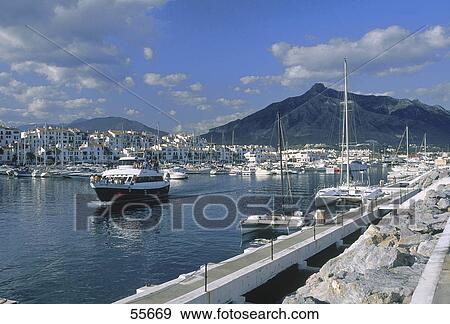 Boats in marina, Puerto Banus, Malaga, Andalusia, Spain View Large Photo Image Stock Photo - Boats in marina, Puerto Banus, Malaga, Andalusia, Spain . Fotosearch