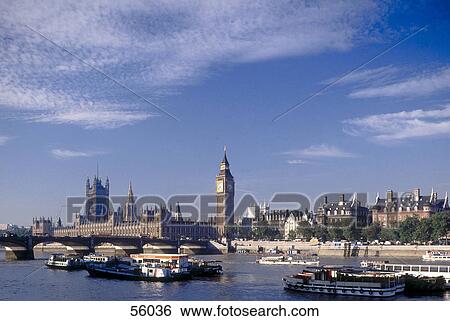 Boats in river, Thames River, London, England View Large Photo Image Stock Photograph - Boats in river, Thames River, London, England . Fotosearch