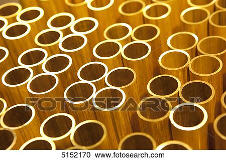 Stock Image - Brass tubings . Fotosearch