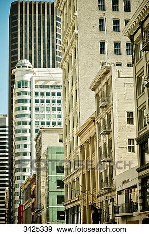 Building facades in San Francisco, USA View Large Photo Image Stock Photo - Building facades in San Francisco, USA . Fotosearch