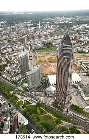 Buildings in city, Messeturm, Frankfurt, Hesse, Germany View Large Photo Image Picture - Buildings in city, Messeturm, Frankfurt, Hesse, Germany . Fotosearch