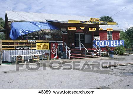 Cafe on roadside, Everglades National Park, Florida, USA View Large Photo Image Stock Photo - Cafe on roadside, Everglades National Park, Florida, USA . Fotosearch