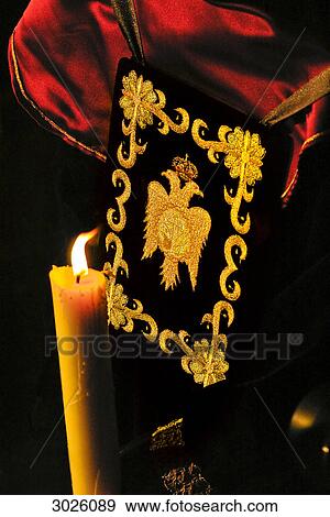 Candle and embroidery, Malaga, Spain, close-up View Large Photo Image Stock Photo - Candle and embroidery, Malaga, Spain, close-up . Fotosearch