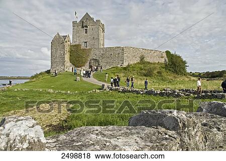 Castle at waterfront, Dunguaire Castle, Kinvara, County Galway, Connacht, Republic of Ireland View Large Photo Image Stock Photo - Castle at waterfront, Dunguaire Castle, Kinvara, County Galway, Connacht, Republic of Ireland . Fotosearch