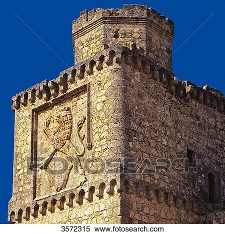 Stock Photography - Castle of Barcience, Toledo, Castile-La Mancha, Spain, Europe . Fotosearch