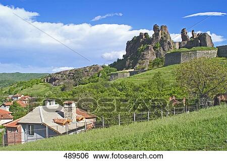 Castle on hill, Belogradchik Fortress, Belogradchik, Vidin, Romania View Large Photo Image Stock Photograph - Castle on hill, Belogradchik Fortress, Belogradchik, Vidin, Romania . Fotosearch