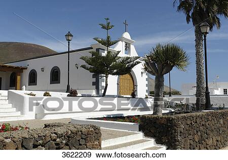Church, Conil, Lanzarote, Canary Islands, Spain, Europe View Large Photo Image Stock Photo - Church, Conil, Lanzarote, Canary Islands, Spain, Europe . Fotosearch