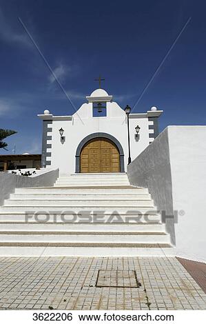 Church, Conil, Lanzarote, Canary Islands, Spain, Europe View Large Photo Image Stock Photograph - Church, Conil, Lanzarote, Canary Islands, Spain, Europe . Fotosearch