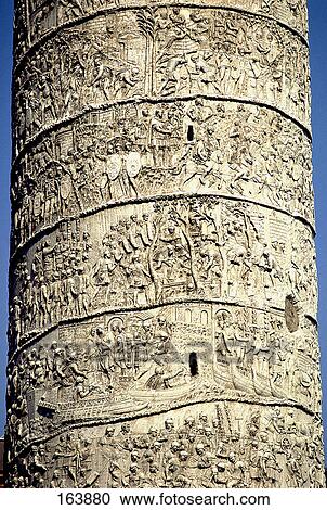 Close-up of carvings on column, Trajan's Column, Trajan's Forum, Rome, Italy View Large Photo Image Stock Image - Close-up of carvings on column, Trajan's Column, Trajan's Forum, Rome, Italy . Fotosearch