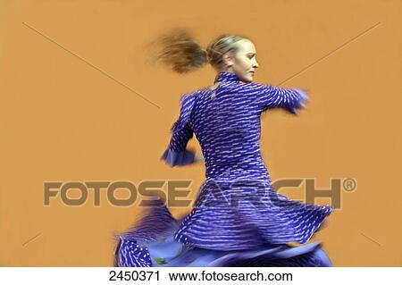 Close-up of female flamenco dancer dancing View Large Photo Image Stock Image - Close-up of female flamenco dancer dancing . Fotosearch