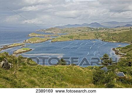 Stock Photo - Clouds over hills, Beara Peninsula, Cork County, Munster, Ireland . Fotosearch
