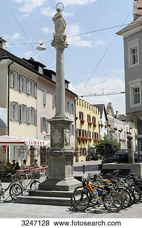 Column, Bruneck, South Tyrol View Large Photo Image Stock Photo - Column, Bruneck, South Tyrol . Fotosearch