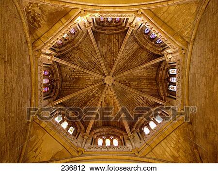 Detail of cupola, Monastery of St. Cugat, San Cugat del Valles, Barcelona, Catalonia, Spain View Large Photo Image Stock Image - Detail of cupola, Monastery of St. Cugat, San Cugat del Valles, Barcelona, Catalonia, Spain . Fotosearch