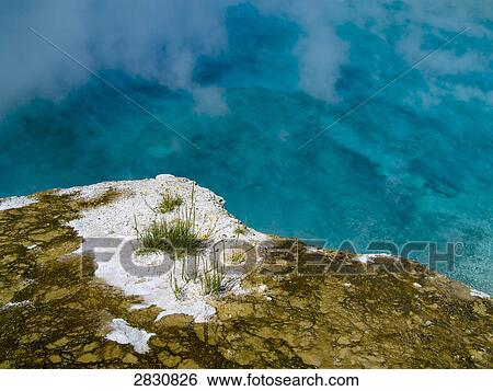 Stock Photograph - Excelsior Geyser, Yellowstone National Park, Montana, USA . Fotosearch