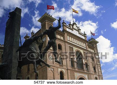Facade of bullring, Las Ventas Bullring, Madrid, Spain View Large Photo Image Stock Photo - Facade of bullring, Las Ventas Bullring, Madrid, Spain . Fotosearch