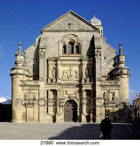 Facade of church, Sacra Capilla Del Salvador, Ubeda, Andalusia, Spain View Large Photo Image Stock Image - Facade of church, Sacra Capilla Del Salvador, Ubeda, Andalusia, Spain . Fotosearch