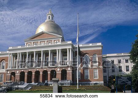 Facade of government building, Boston State House, Boston, Massachusetts, USA View Large Photo Image Picture - Facade of government building, Boston State House, Boston, Massachusetts, USA . Fotosearch