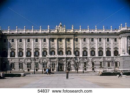 Facade of royal palace, Royal Palace Of Madrid, Madrid, Spain View Large Photo Image Stock Photo - Facade of royal palace, Royal Palace Of Madrid, Madrid, Spain . Fotosearch