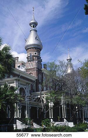 Stock Photo - Facade of university building, University of Tampa, Tampa, Florida, USA . Fotosearch