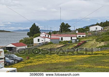 Farm of Thomas Bridges at the Beagle Channel, Tierra del Fuego, Argentina View Large Photo Image Stock Photography - Farm of Thomas Bridges at the Beagle Channel, Tierra del Fuego, Argentina . Fotosearch