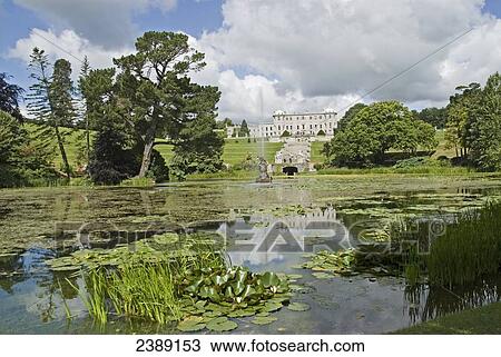 Fountain in lake, Powerscourt House, Triton Lake, Enniskerry, County Wicklow, Leinster, Ireland View Large Photo Image Stock Image - Fountain in lake, Powerscourt House, Triton Lake, Enniskerry, County Wicklow, Leinster, Ireland . Fotosearch