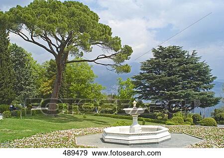 Stock Photo - Fountain in park, Crimea, Ukraine . Fotosearch