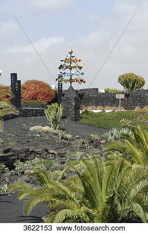 Stock Image - Fundacion Cesar Manrique, Tahiche, Lanzarote, Canary Islands, Spain, Europe . Fotosearch