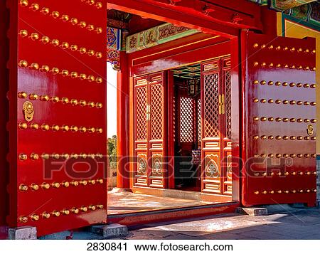 Gate in Beijing, China View Large Photo Image Stock Image - Gate in Beijing, China . Fotosearch