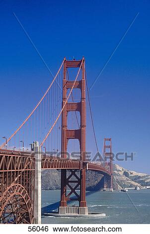Golden gate bridge, San Francisco, California, USA View Large Photo Image Stock Photograph - Golden gate bridge, San Francisco, California, USA . Fotosearch