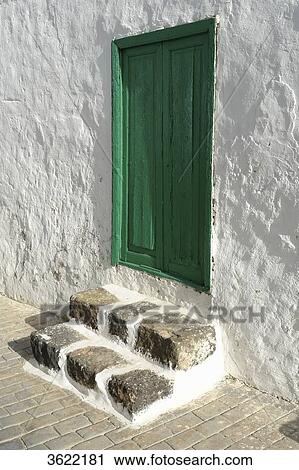 Green door, Teguise, Lanzarote, Canary Islands, Spain, Europe View Large Photo Image Stock Image - Green door, Teguise, Lanzarote, Canary Islands, Spain, Europe . Fotosearch