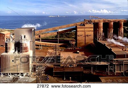 High angle view of aluminum processing plant, Galicia, Spain View Large Photo Image Stock Image - High angle view of aluminum processing plant, Galicia, Spain . Fotosearch