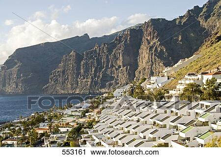 High angle view of apartment buildings in town, Tenerife, Canary Islands, Spain View Large Photo Image Stock Image - High angle view of apartment buildings in town, Tenerife, Canary Islands, Spain . Fotosearch