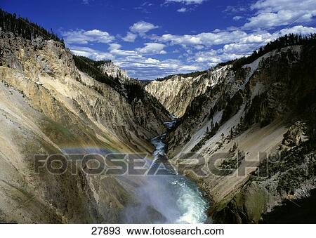 High angle view of canyon, Grand Canyon, Yellowstone River, Yellowstone National Park, Wyoming, USA View Large Photo Image Stock Image - High angle view of canyon, Grand Canyon, Yellowstone River, Yellowstone National Park, Wyoming, USA . Fotosearch