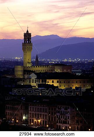 High angle view of city, Florence, Tuscany, Italy View Large Photo Image Picture - High angle view of city, Florence, Tuscany, Italy . Fotosearch