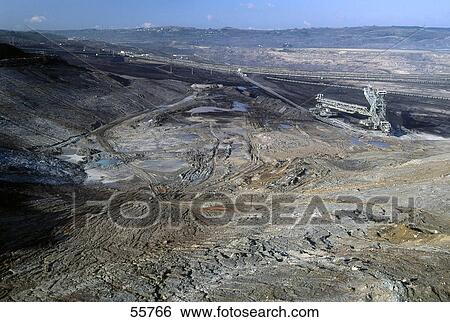 High angle view of coal mine, Galicia, Spain View Large Photo Image Stock Photograph - High angle view of coal mine, Galicia, Spain . Fotosearch