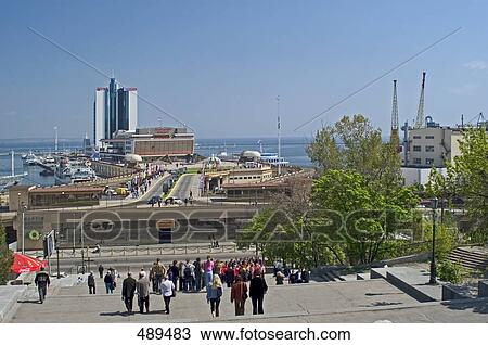 High angle view of harbor in city, Odessa, Odessa Oblast, Ukraine View Large Photo Image Stock Image - High angle view of harbor in city, Odessa, Odessa Oblast, Ukraine . Fotosearch